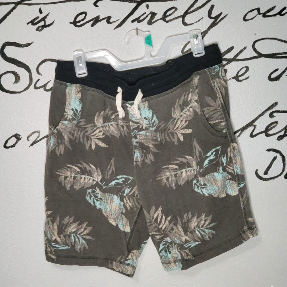 Faded Glory Tropical Floral Casual Shorts, S